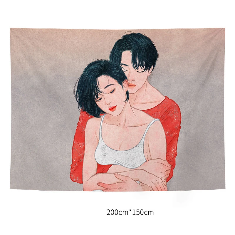 Подвесная ткань азиатские влюбленные интимное изображение мужчин и фото