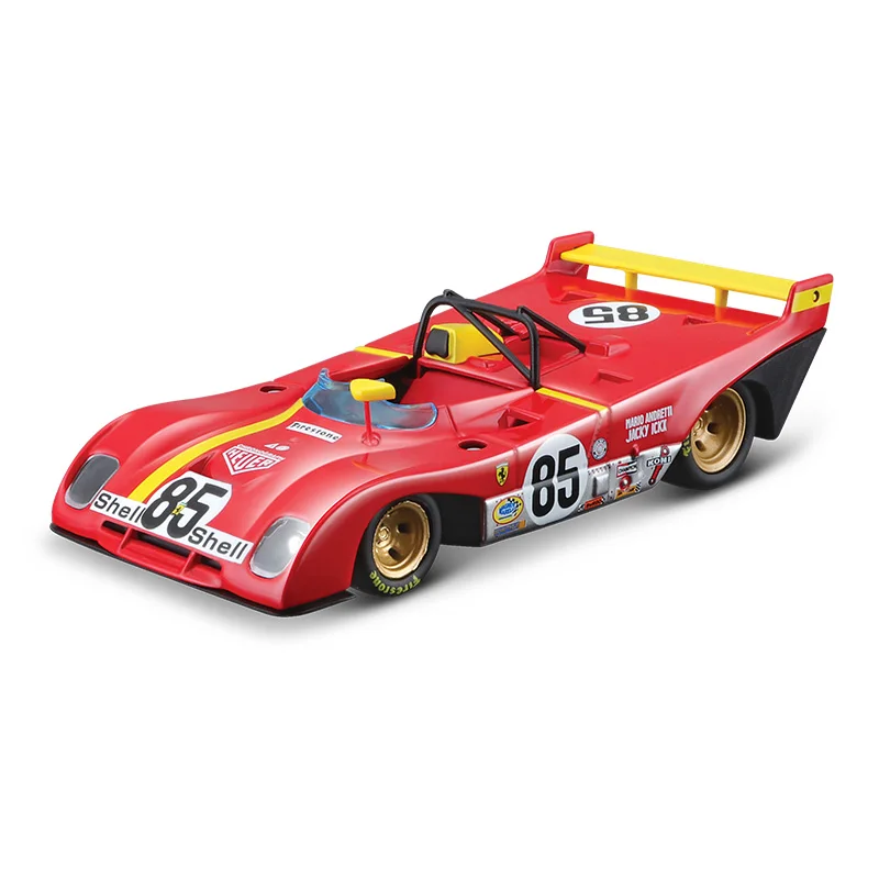 

Модель автомобиля Bburago Ferrari 312P 1972 из сплава, 1:43