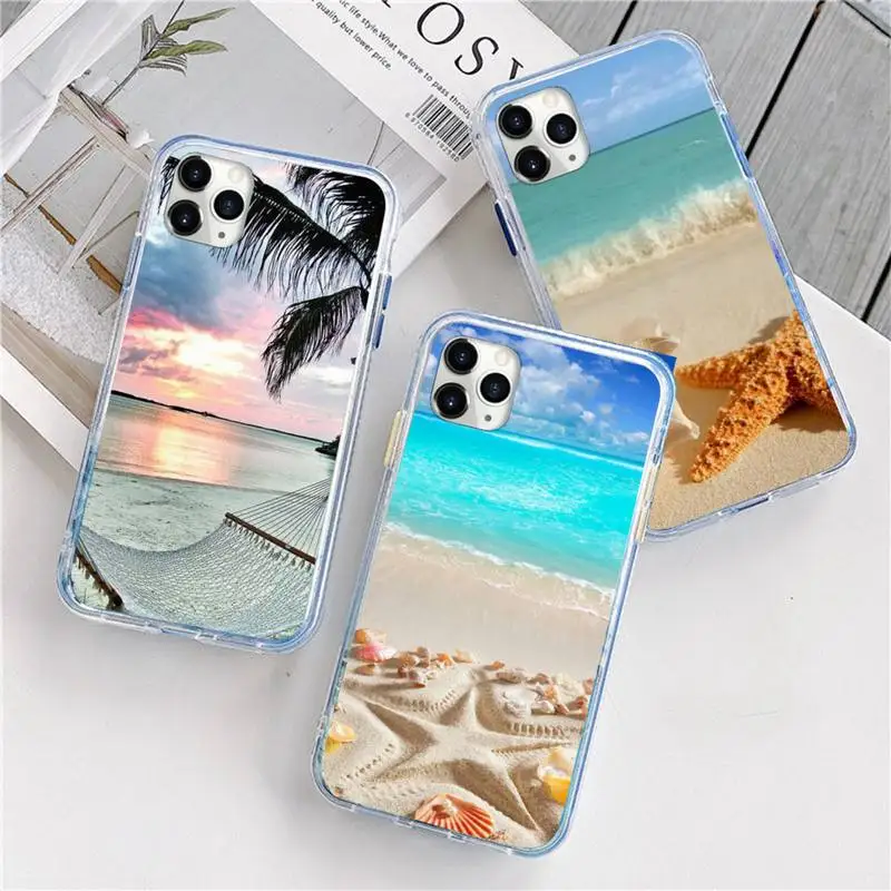 

Summer Beach Relax Starfish Ocean Sky Sun Phone Case For iphone 12 5 5s 5c se 6 6s 7 8 plus x xs xr 11 pro max mini
