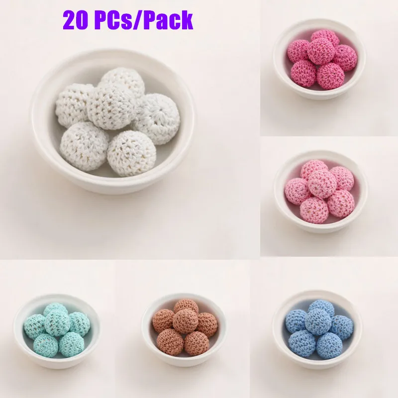 Бусины деревянные круглые 16 мм 20 шт. | Мать и ребенок