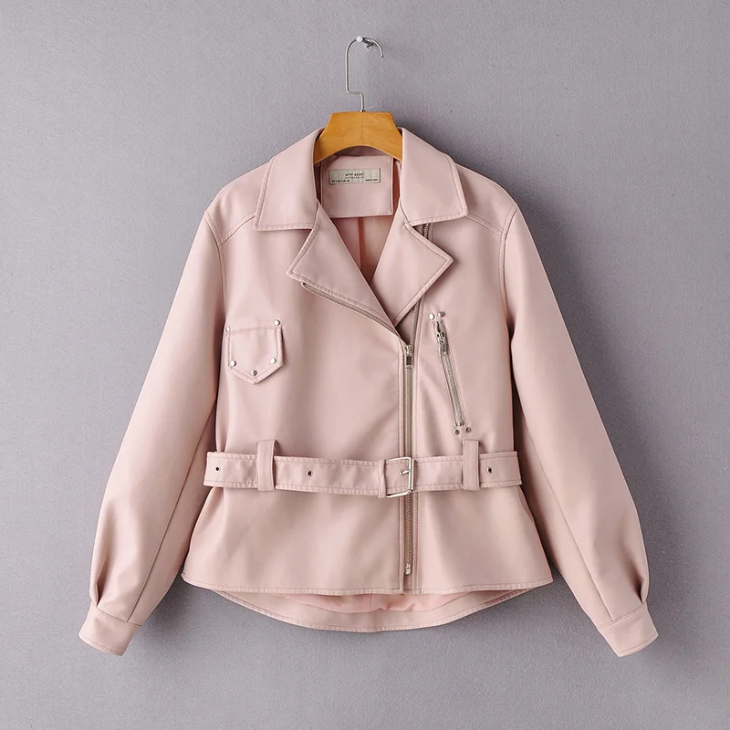 Forextolux 2020 Осенняя Асимметричная Женская яркая короткая куртка из искусственной