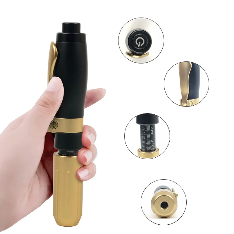 

Новинка 2021, гиалуроновая ручка высокого давления 2 в 1, инъекционная ручка-гиалурон для устранения морщин и лифтинга губ, Гиалуроновый писто...