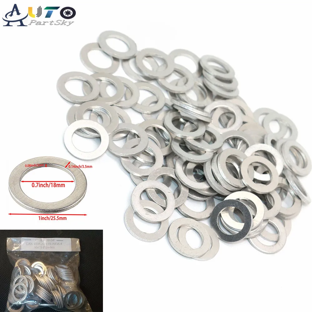 Шайбы для дренажной пробки трансмиссионного масла [20 шт./лот] 18 мм с внутренним