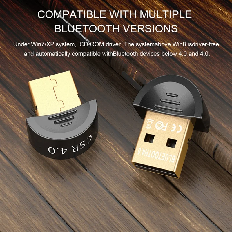 

Mini USB Bluetooth Adapter CSR 4.0 Wireless Dongle Receiver for PC LAPTOP WIN XP VISTA 7 8 10
