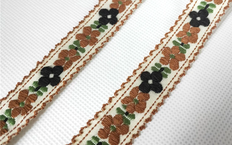 

Тканая жаккардовая лента для одежды, 20 х22yd, из хлопка