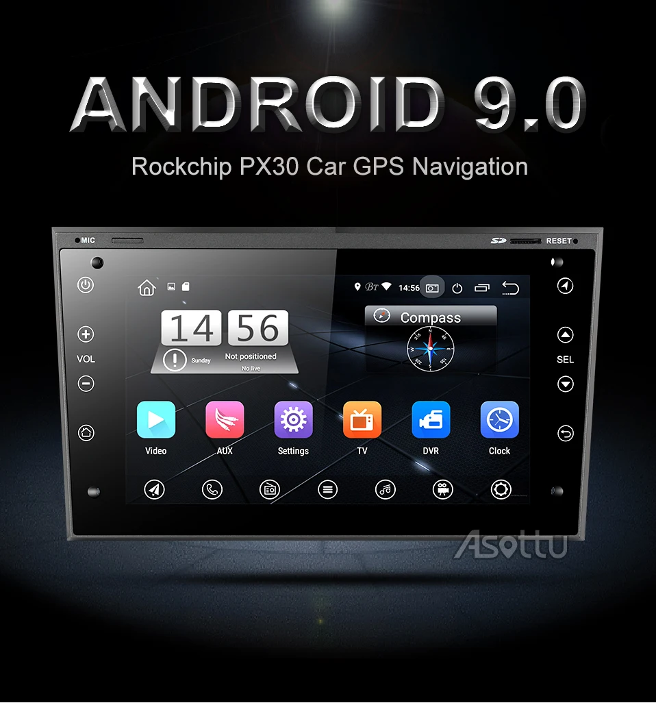 Asottu OB301 Android 9,0 для OPEL Astra H Meriva Antara Zafira Veda Agila Corsa Vectra автомобильный dvd gps навигатор