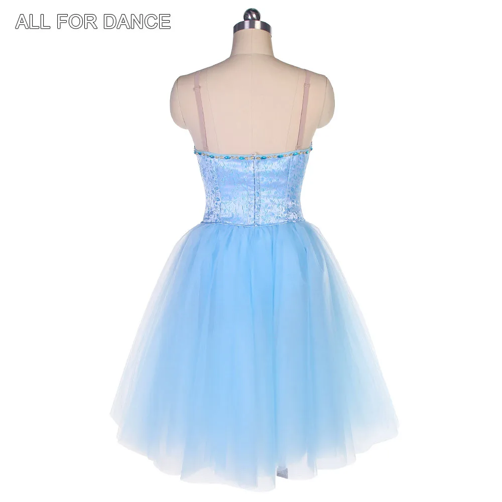 B22047 небесно-голубая романтическая длинная пачка для девочек и женщин