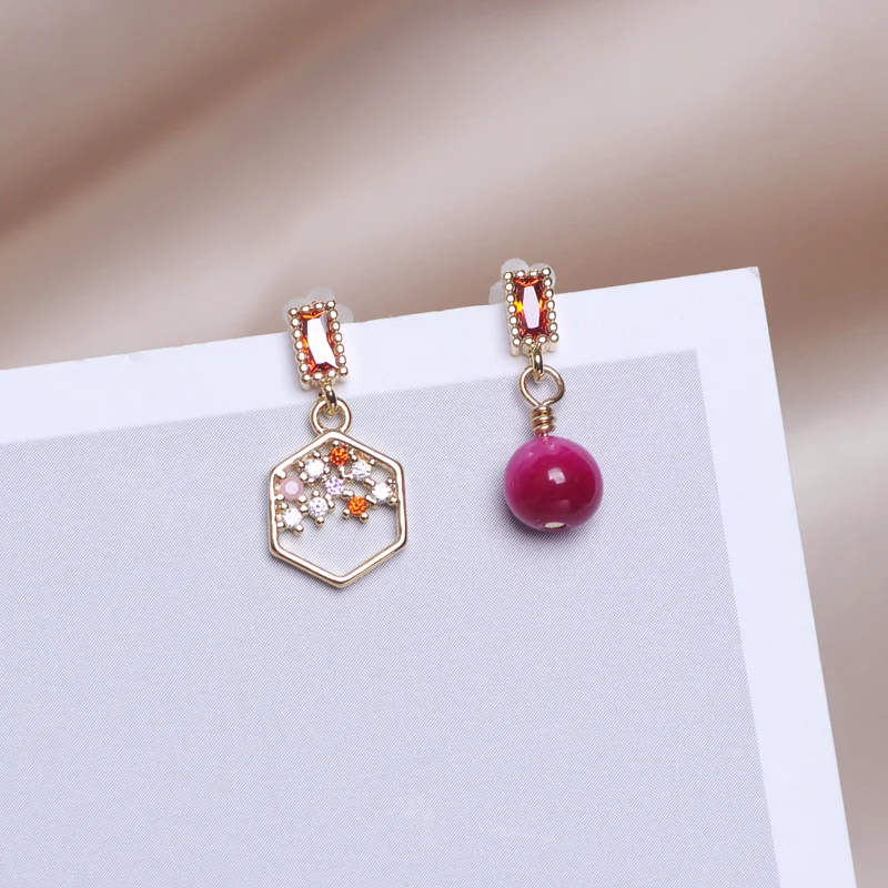 Винтажные элегантные циркониевые Подвесные серьги для женщин очаровательные