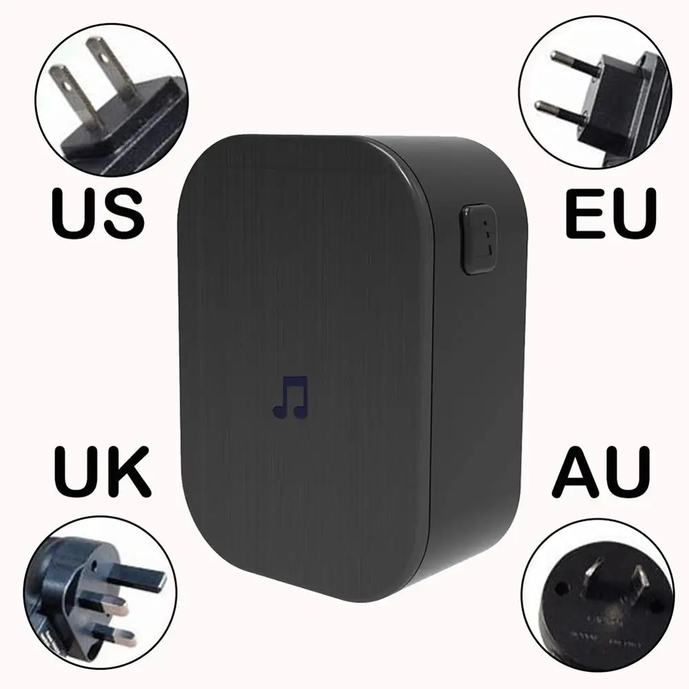 US V6 wifi дверной звонок умный беспроводной 720P камера дверной звонок Водонепроницаемый домашний охранный Колокольчик для дома видео в реальном времени для iOS и Android телефона - Цвет: US