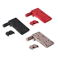 glock 17 19 22 23 rear sight mount plate base mount fit universal red dot sight pistol accessories for venom and viper rmr