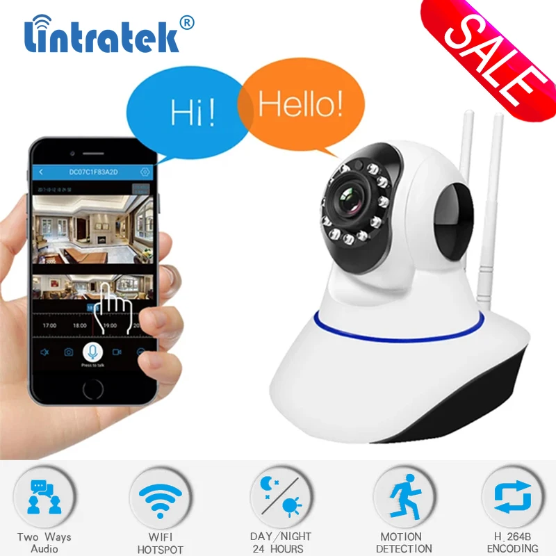 Мини камера видеонаблюдения Lintratek Onvif p2p Wi Fi ночного видения #38|Камеры