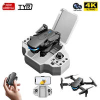 2021 new ky910 mini drone with dual camera 4k hd wide angle wifi fpv professional foldable rc helicopter quadcopter toys gift