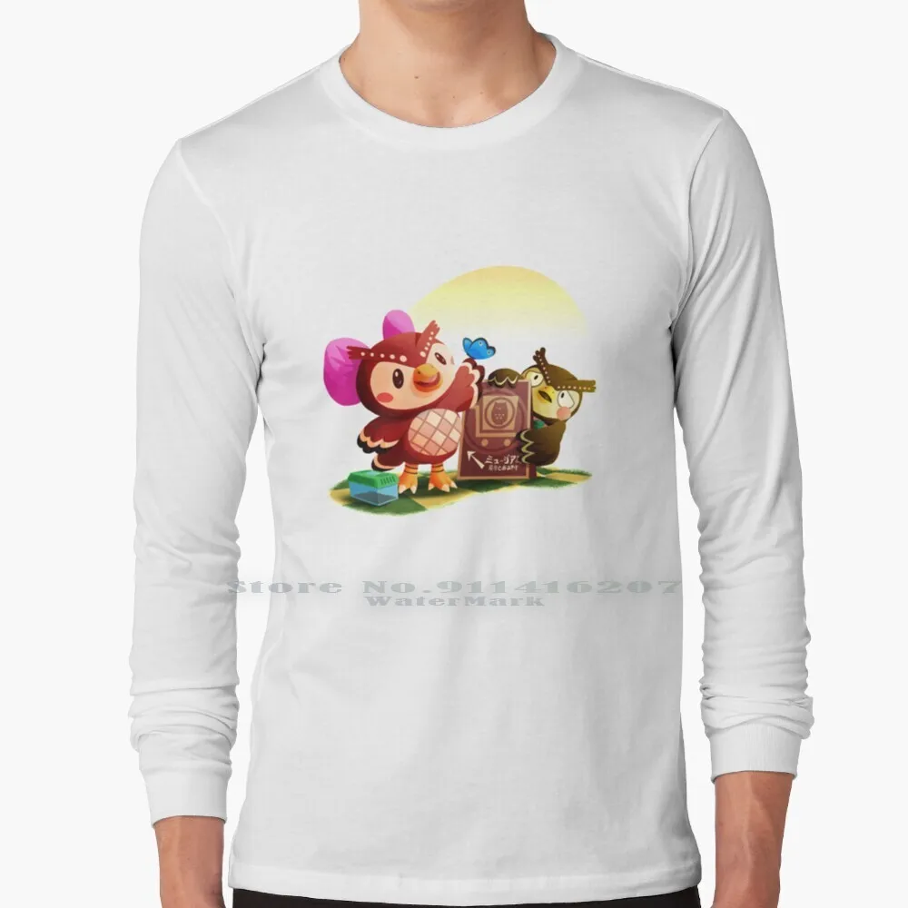 Футболка из натурального хлопка с рисунком совы