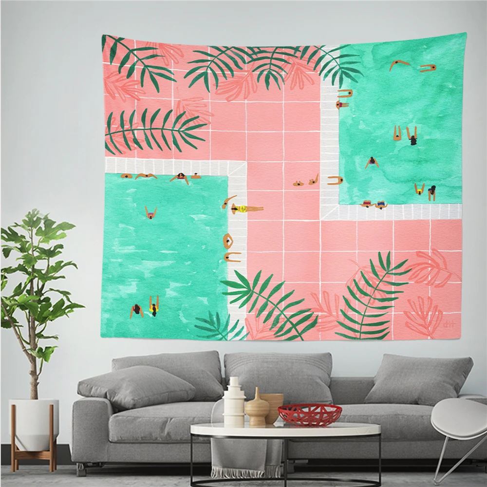 Настенный гобелен в скандинавском стиле для женщин современный с 3D принтом 100%