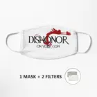 Маска для лица из хлопка с фильтром и карманом, 100% хлопок