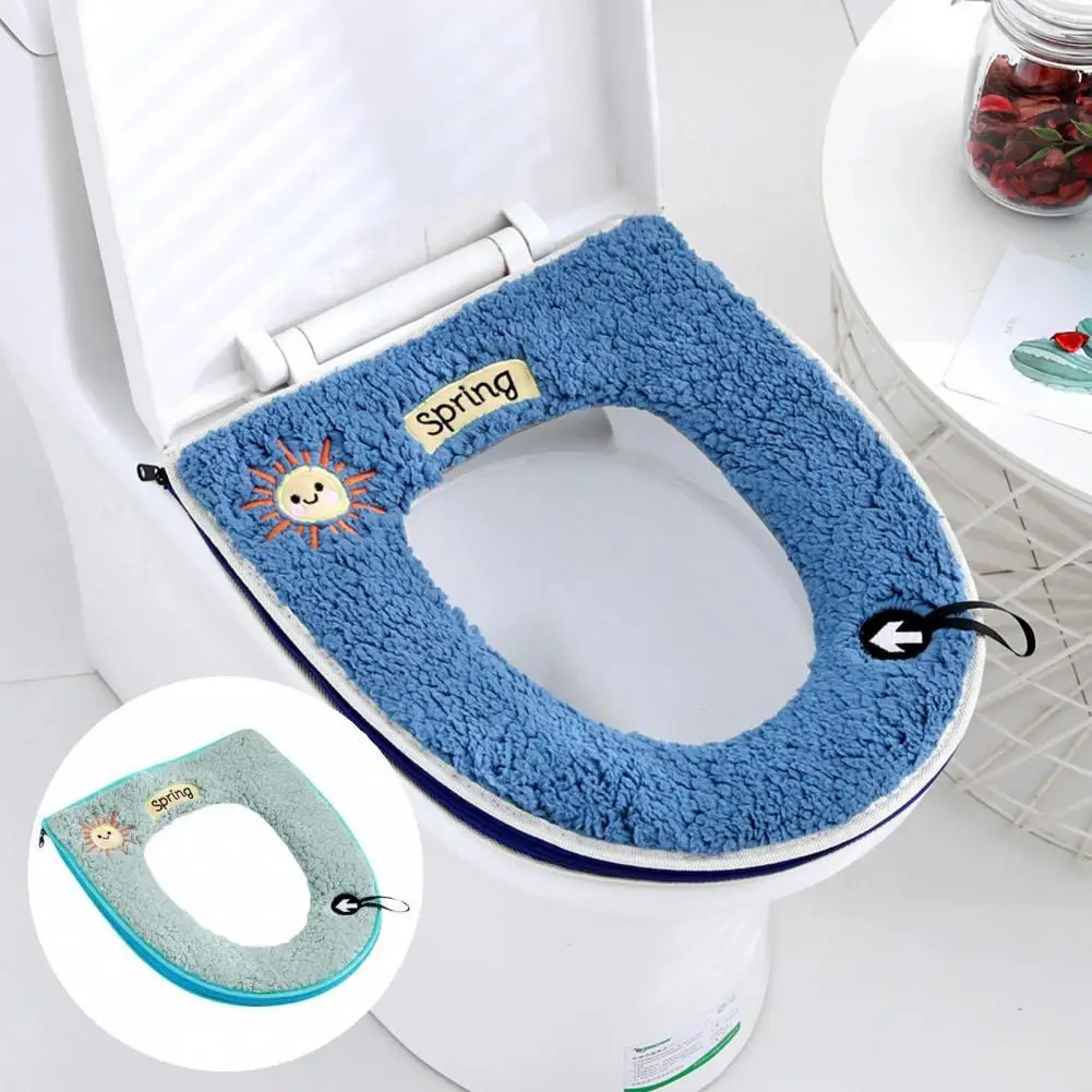 

Closestool Pad Great 4 Colors Ultra-thick Thicken Plush Toilet Seat Ring Mat for Dorm Toilet Seat Cover Closestool Mat
