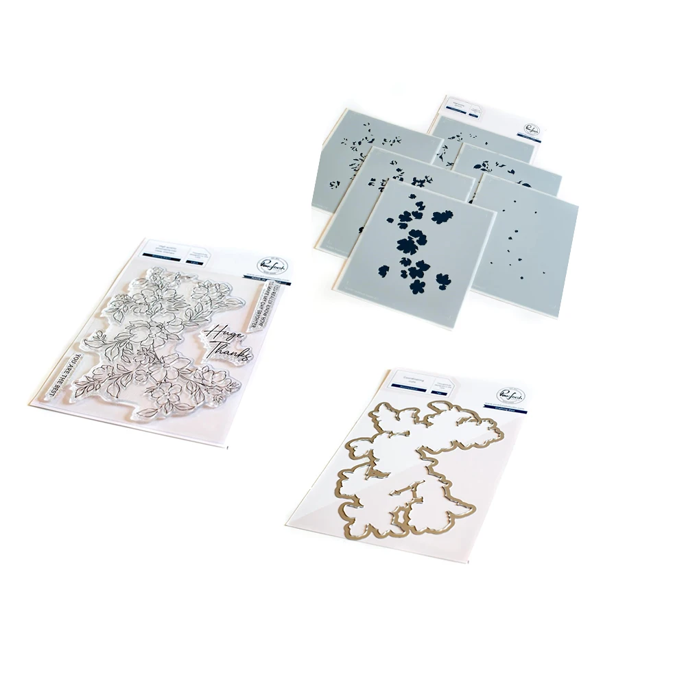 

2021New Blooming Branch Metal Cutting Dies Stamps Stencil Scrapbook Diary Decoration Stencil Embossing Template Diy Greeting Cad