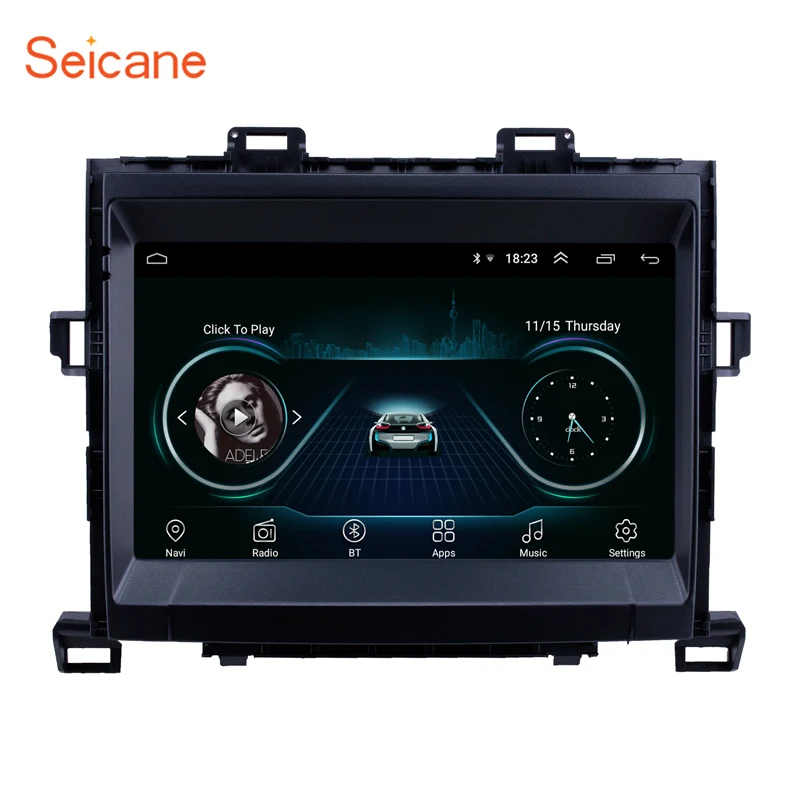 Seicane 8 дюймов 2din Android 1 автомобильный радиоприемник для Toyota Vellfire ANH20 wifi bluetooth 3G