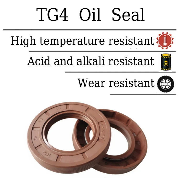 

TG4 Skeleton Three Lip Brown FKM Rubber Oil Seals High Temperature Resistance Fluorine Fluororubber Gaskets ID130mm