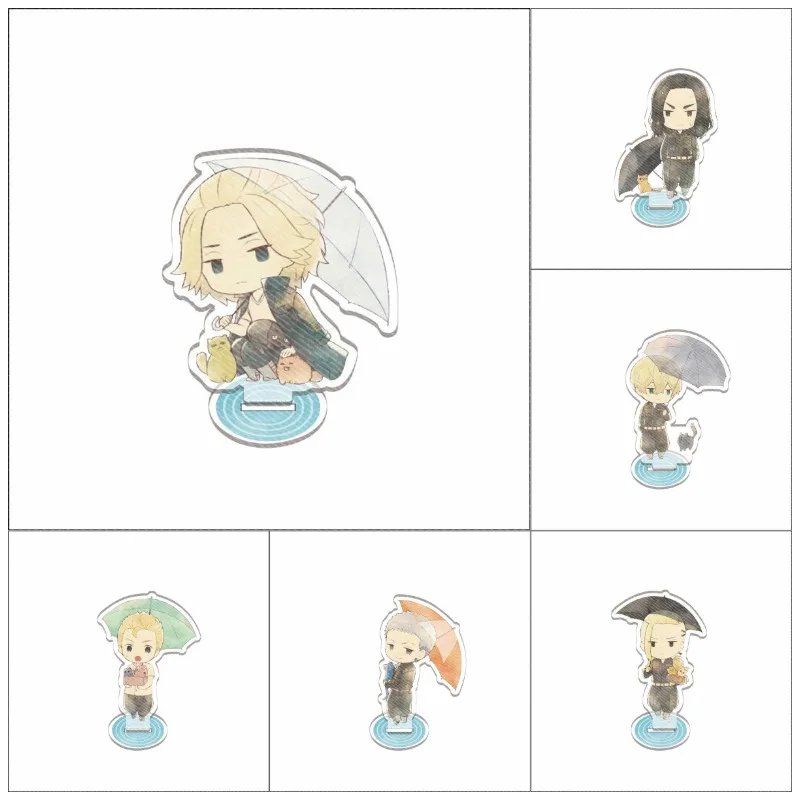 

Hot Anime Tokyo Revengers Character Figure Stand Model Acrylic Cosplay Manjiro Ken Takemichi Hinata Plate Gift Collection Gift