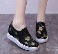 new womens breathable summer hidden wedge sneakers woman flat with casual shoes in womens walking shoes loafers
