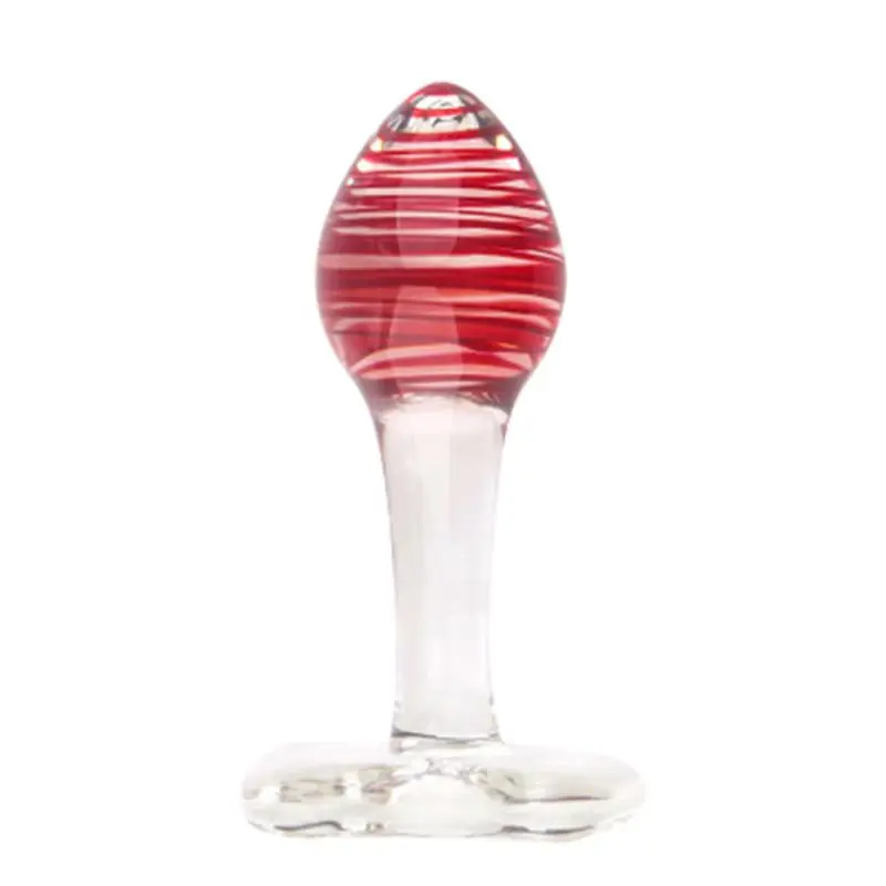 Стеклянная Анальная пробка стимулятор массажер для ягодиц удовольствие