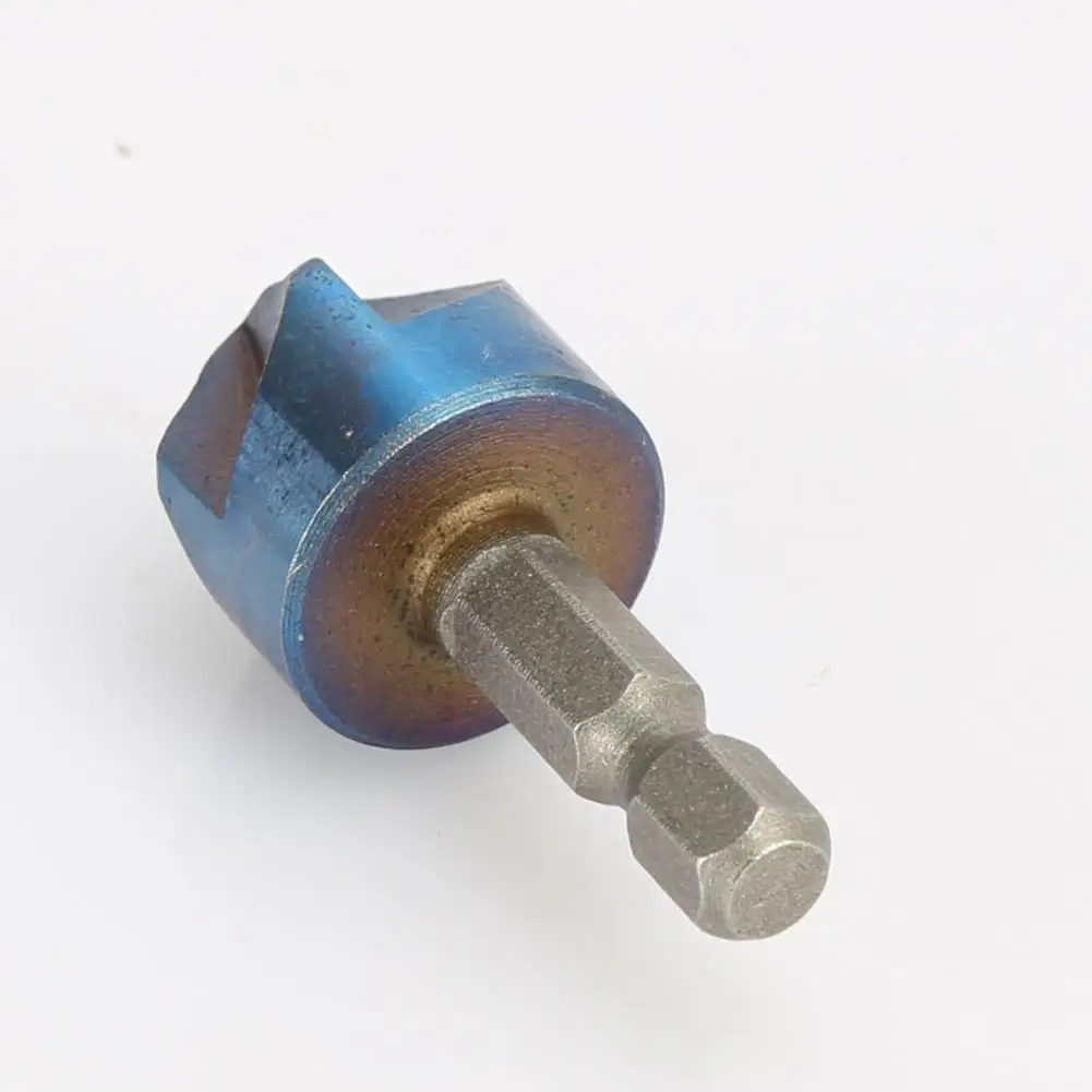 

6Pcs 6-19mm Chamfer Drill Bits Rust-proof Five Cutting Edges Titanium Plating Assorted Chamfering Drill Bit Kit Wood Board