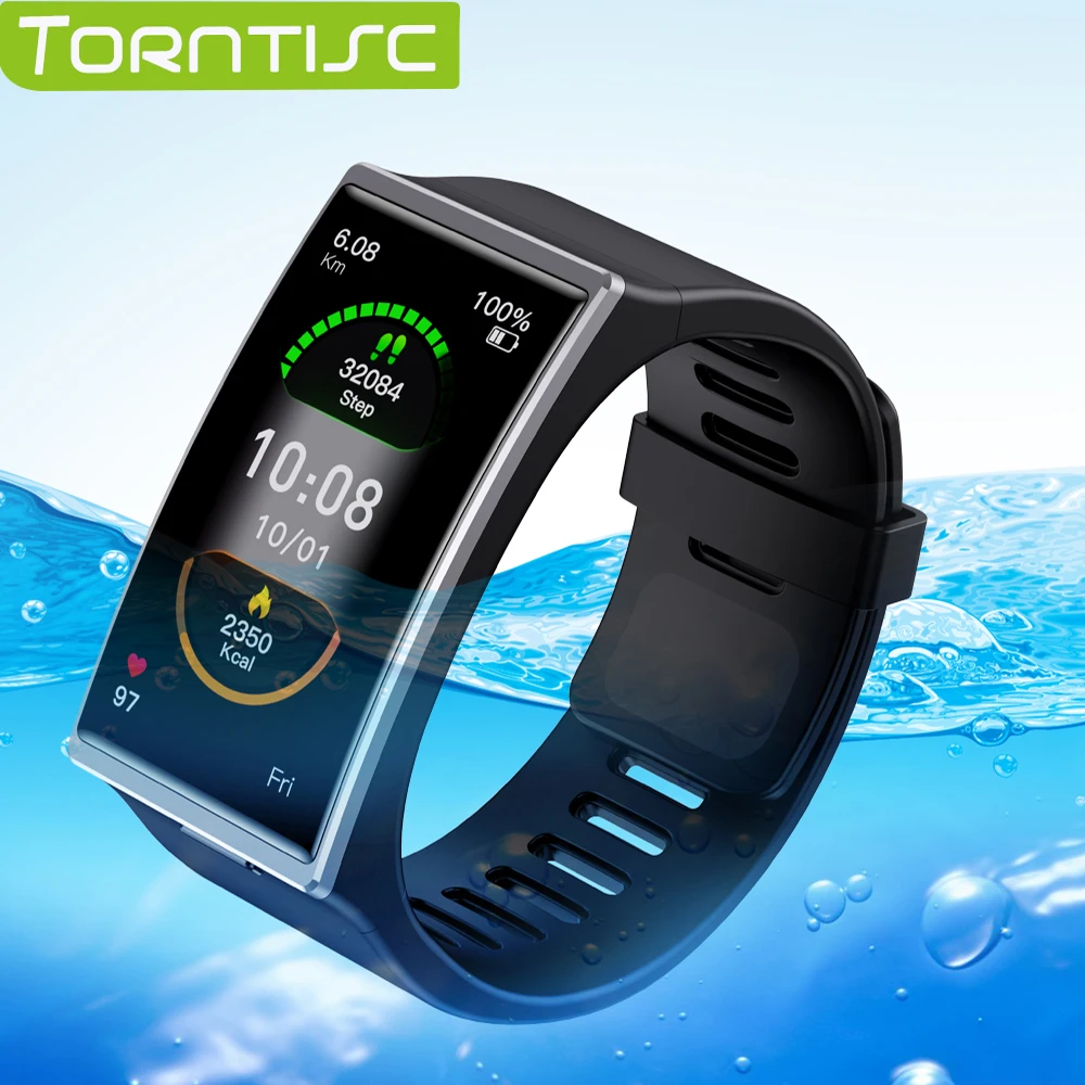 

Torntisc DM12 Smart Watch Men Women 2020 IP68 Waterproof 1.91inch Heart Rate Blood Pressure Monitor Smartwatch for Android IOS