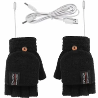 1pair electric heating gloves winter thermal usb heated gloves electric heating glove heated gloves keep warming outdoor hunting
