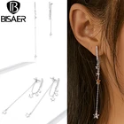 Женские длинные серьги-подвески из серебра 925 пробы