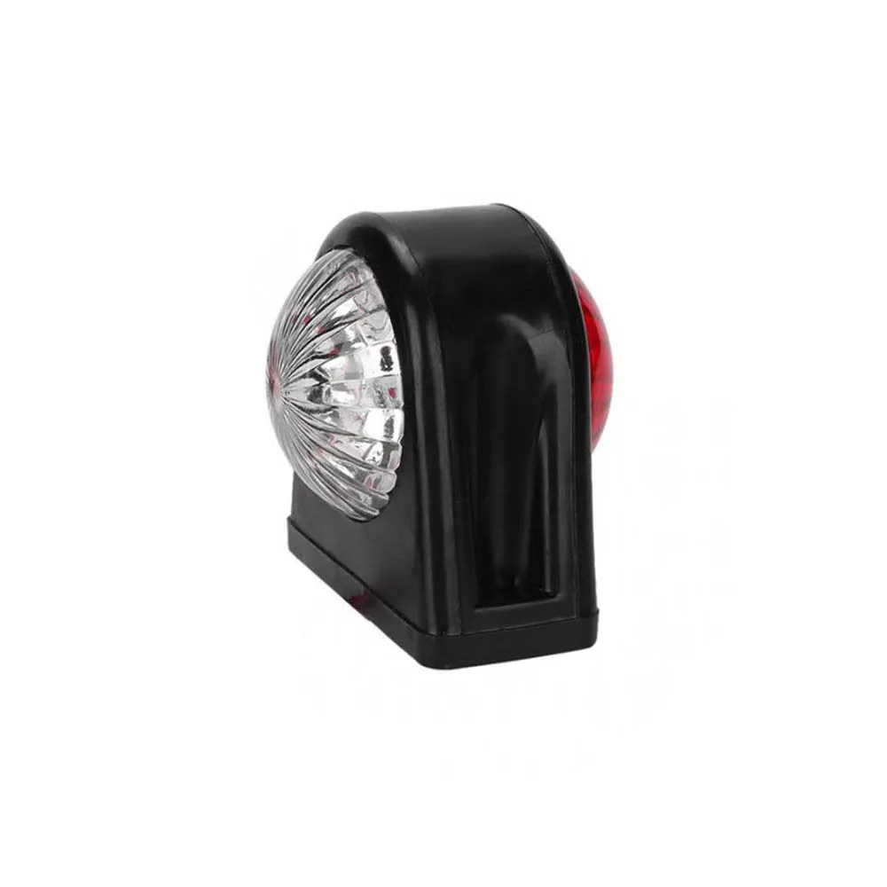 

1PCS 10-30V Car Truck LED Side Marker Light Rubber Plastic Double Side Indicator Lamps Red White for Trailer Lorry Van