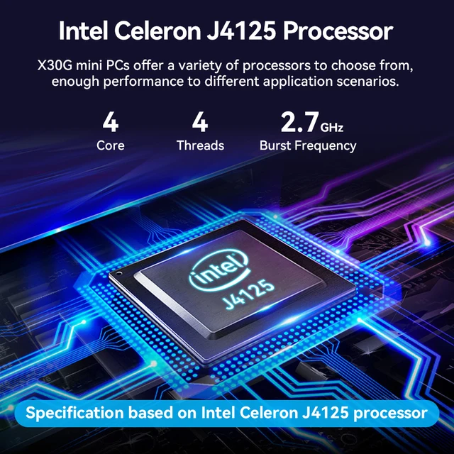 XCY Fanless Mini PC Intel Celeron J4125 Dual Gigabit NIC 2x RS232 HDMI VGA 4xUSB WiFi 4G Windows 10 Linux Industrial Computer 2