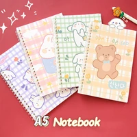 cartoon notebook supplies sheets composition kawaii organizer 60 weekly school note daily bunny a5 spiral childrens gifts