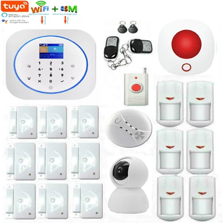 Yobang безопасности wifi Tuya умная GSM домашняя сигнализация комплект беспроводной дом