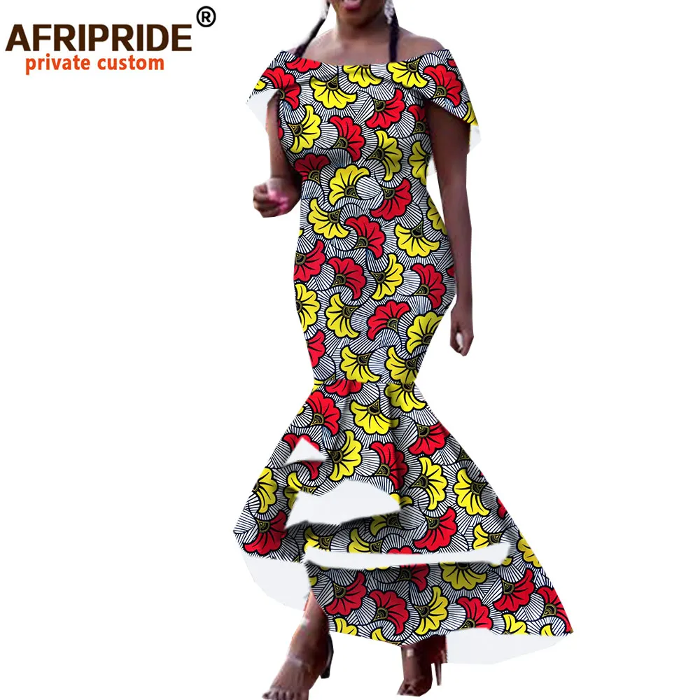 Afripride/осеннее женское платье в африканском стиле индивидуальное с открытыми