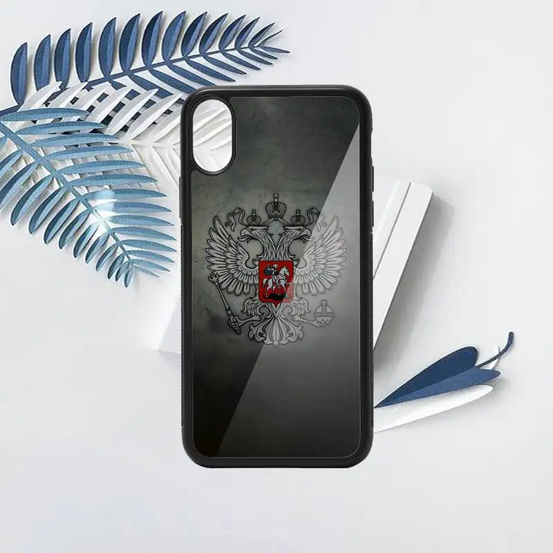 

Russia flag Emblem Phone Case PC for iPhone 11 12 pro XS MAX 8 7 6 6S Plus X 5S SE 2020 XR