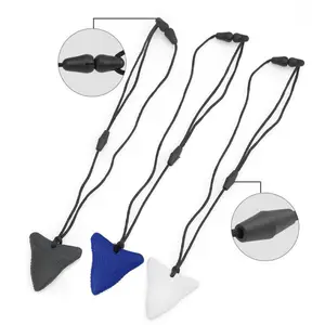 3 шт., силиконовое ожерелье-прорезыватель для зубов акулы