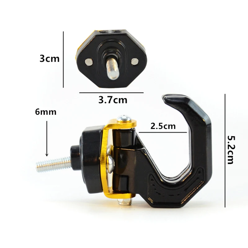 

Universal Motorcycle Hook Aluminium Alloy Thickened Scooter Motorcycle Double Design Hooks Car Styling