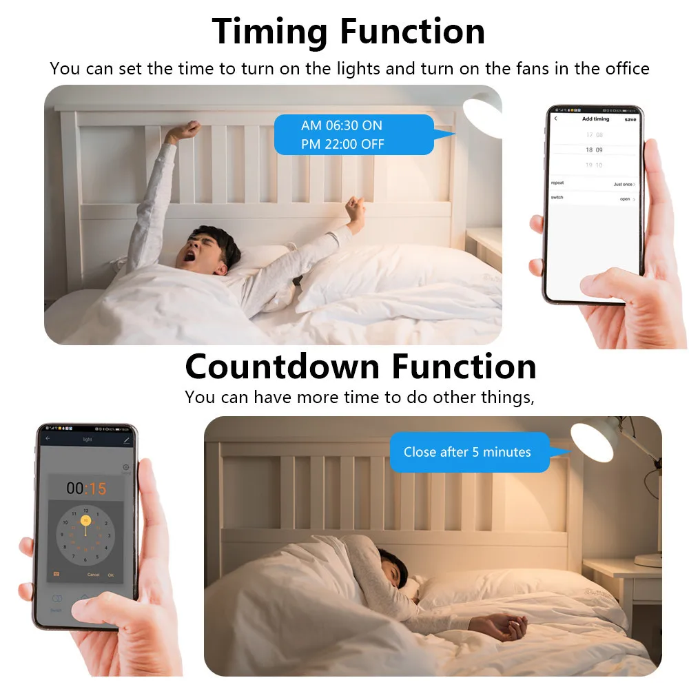 Tuya Smart Life 16A WI-FI модуль автоматического включения света Мини DIY умный