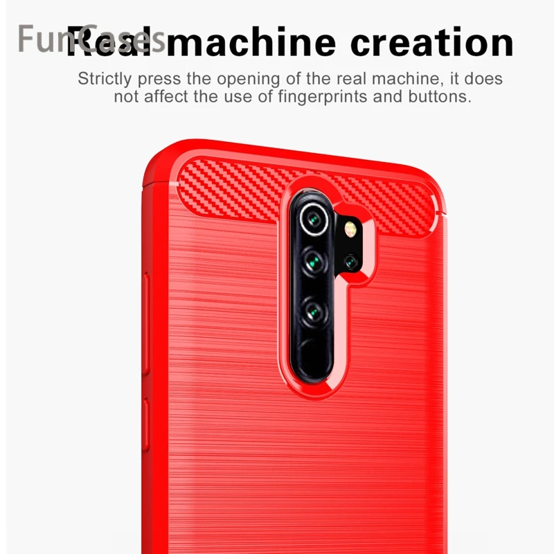 Силиконовый чехол для xiaomi Redmi Note 8 Pro карбоновый бампер мягкий телефона Note8 Global |