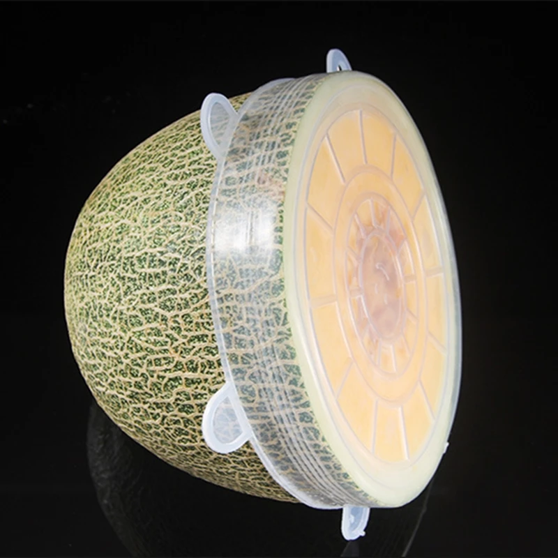 6Pcs Silicone Stretch Lids Canning Food Bowl Cover For Bowls Pot Lid Can Dish Covers Cooking Microwave | Дом и сад