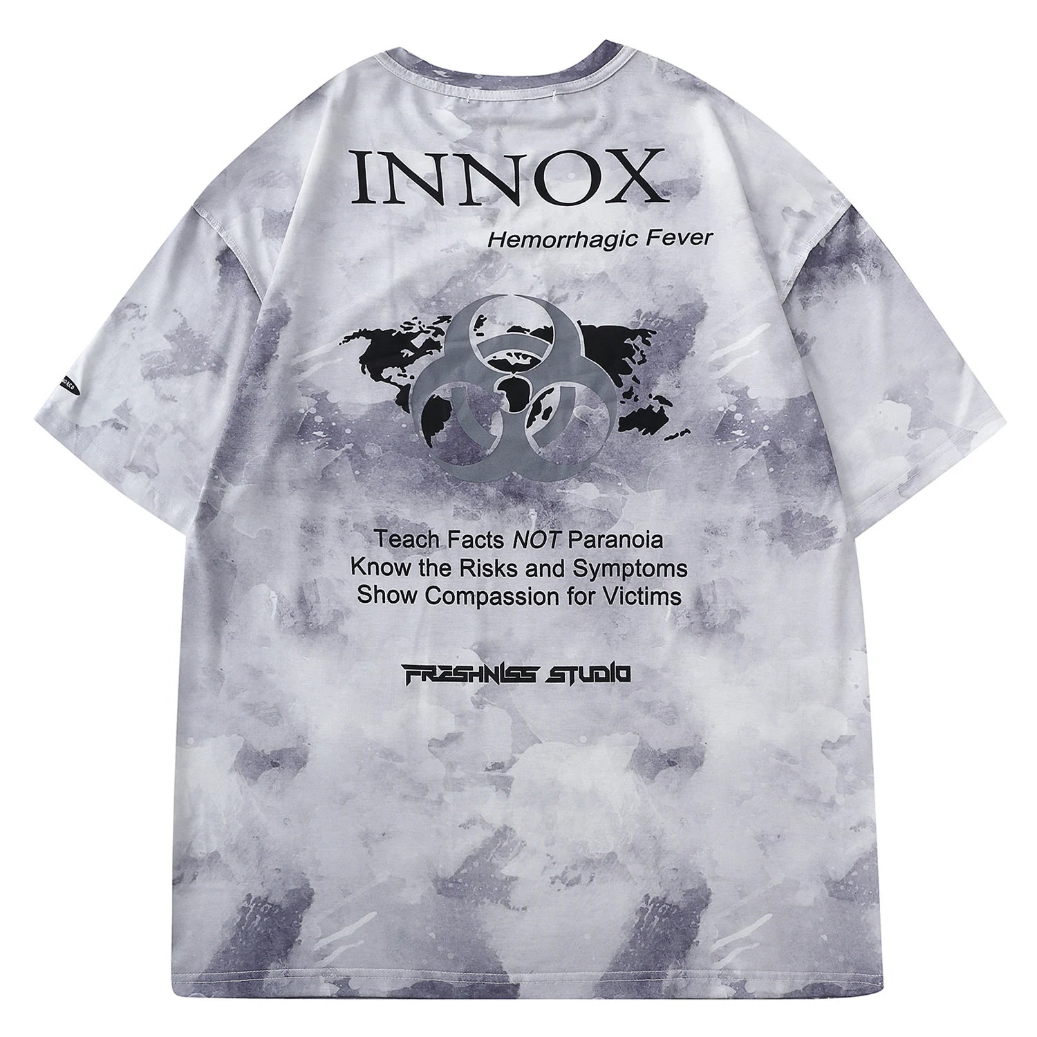 В стиле хип хоп с принтом тай дай иностранец напечатан футболка для мужчин 2020