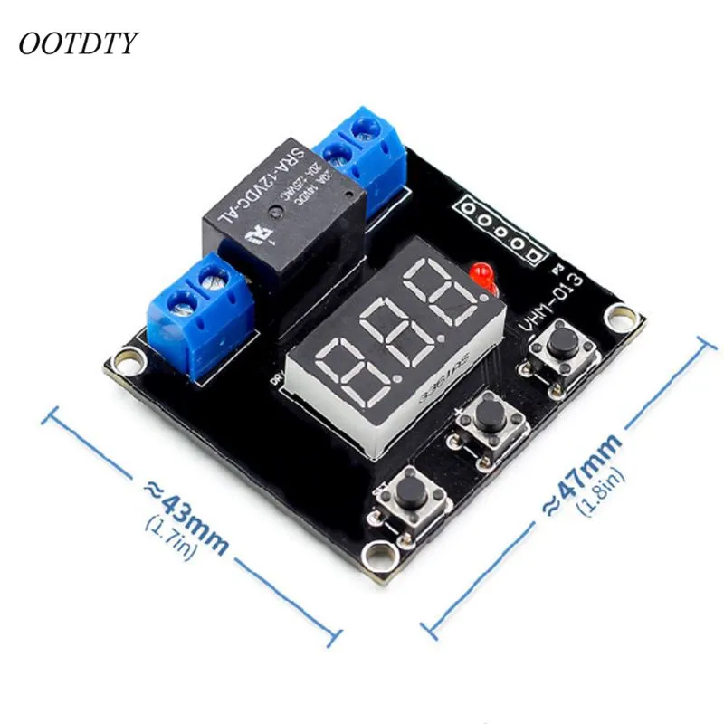 

Timer Countdown Switch Module 0-999 Minutes Setting Range Delay Board Power Off Memory Countdown Module