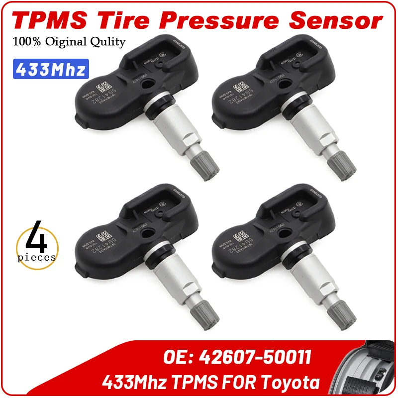 

TPMS 433 МГц для LEXUS GS 350 2009 2010 2011 OEM 42607-50011 4x/1 шт. датчик давления в шинах