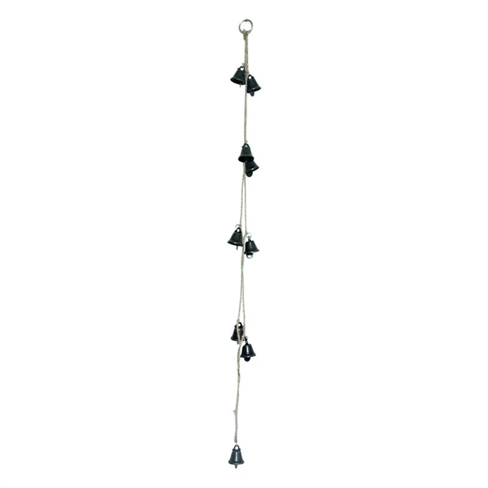 

Metal Bell Christmas Tree Garland Decorative String Wall Hanging Ornament Vintage Home Apartment Background Decorations