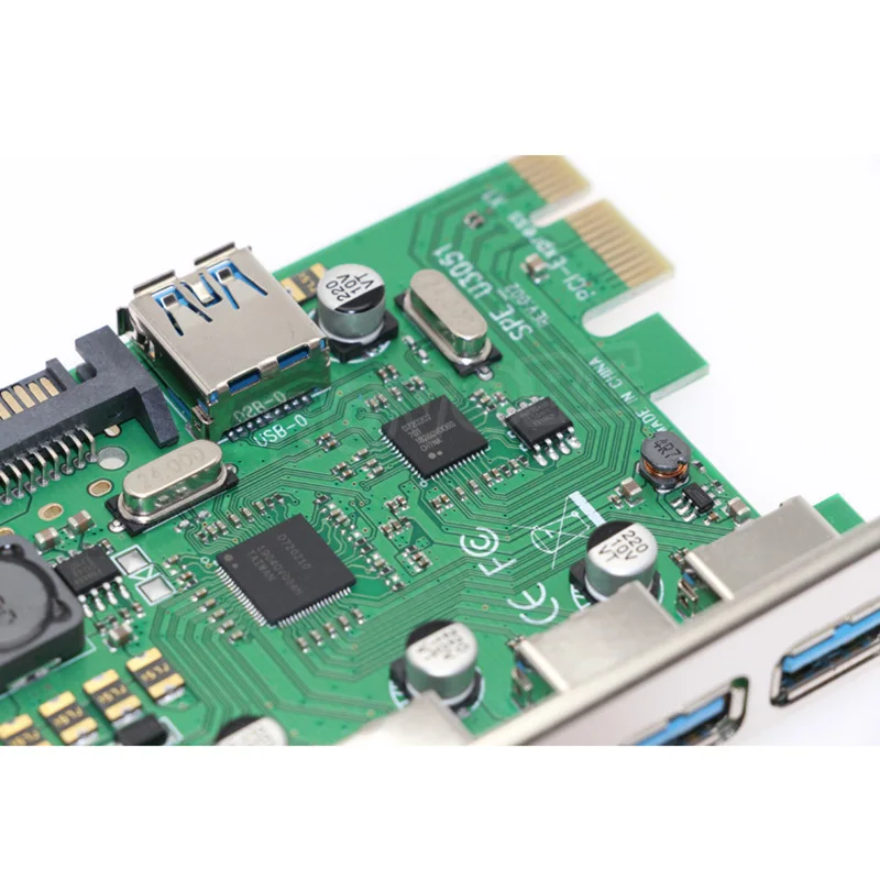 PCIe на 5 портов USB 3 0 адаптер USB3 hub к PCI-e PCI express x1 преобразователь расширенной карты