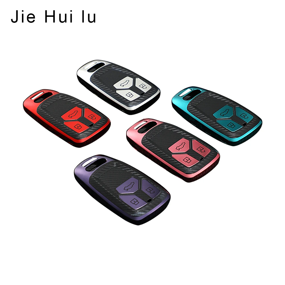 

New TPU Soft Car Key Cover Case Key Case For A4 B9 Q5 Q7 TT TTS 8S 2016 2017 Car Smart Remote Car Styling