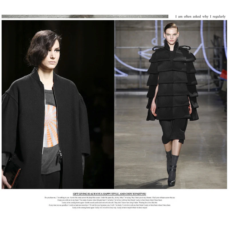 Двусторонний кашемировый шерстяной материал двухслойная ткань для верхнего