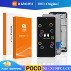 Дисплейный модуль для Xiaomi POCO X3, оригинальный, сенсорный ЖК-экран, дигитайзер для POCO X3 NFC, запасные части для ЖК-дисплея M2007J20CG