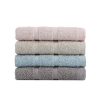 4pcs terry face towels 3370cm cotton soft absorbent towel bathroom for home gift bath accesory towels for adult